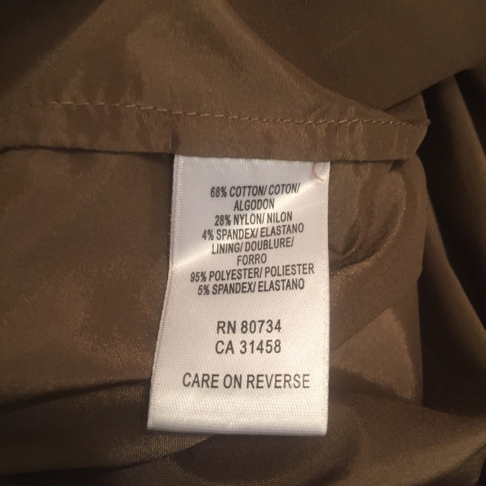 BCBGMaxAzria brown polish cotton stretch dress EUC - Picture 7 of 8